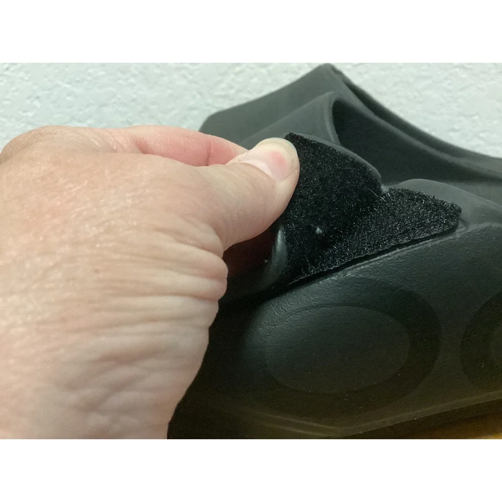 OOFOS OOahh Sport Flex Slide Mens 11 Black Adjustable Recovery Sandals